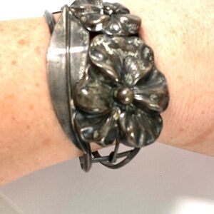 Sterling Silver Bracelet Vintage Artisan Handmade Retro 31.47g FLAW